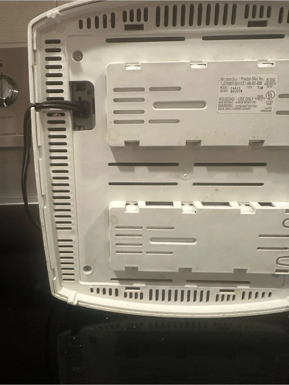 Proctor Silex 4 Slice Toaster Extra Wide Slots Bagels Cool Touch White Tested